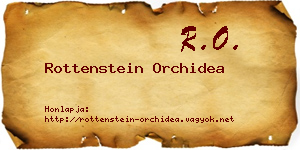 Rottenstein Orchidea névjegykártya